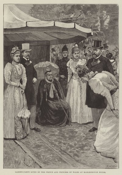 Fiesta en el Jardín dada por el Príncipe y la Princesa de Gales en Marlborough House de Amedee Forestier